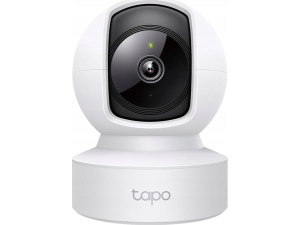 TP-Link Tapo C202, IP-sikkerhetskamera, Innendørs, Trådløs, Tak/bord, Sort, Hvit, Sfærisk