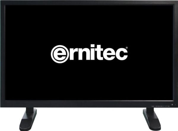 Ernitec - LED-skjerm - 43" - 3840 x 2160 4K - 350 cd/m² - 1200:1 - 5 ms - 3xHDMI, DVI, DisplayPort - høyttalere - svart