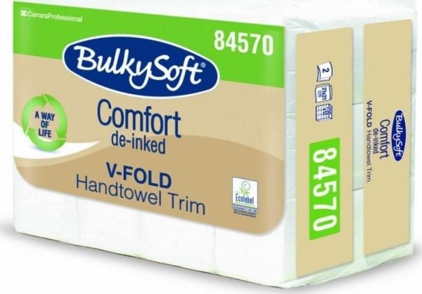 BulkySoft de-inkede ZZ papirhåndklær, brett type V 84570