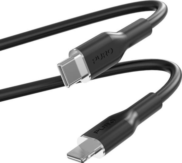 Puro USB-C - Lightning USB-kaapeli 1,5 m musta (PUR685)