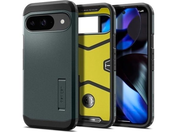 Spigen ACS07694, Suojus, Google, Pixel 9 / 9 Pro, 16 cm (6.3"), Vihreä