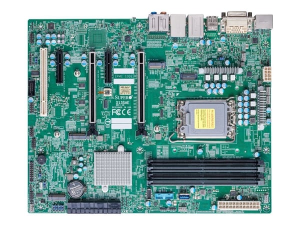 SUPERMICRO X13SAE - Hovedkort - ATX - LGA1700-sokkel - W680 Chipset - USB 3.2 Gen 1, USB 3.2 Gen 2, USB-C 3.2 Gen 2x2 - Gigabit LAN, 2.5 Gigabit LA...
