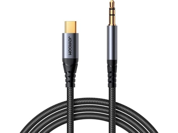 Joyroom stereo audiokaapeli AUX 3,5 mm miniliitin - USB-C puhelimeen 1,2 m musta (SY-A07) Joyroom stereo audiokaapeli AUX 3,5 mm miniliitin - USB-C puhelimeen 1,2 m musta (SY-A07)