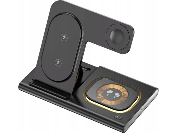 Jellico JELLICO trådlader 3-i-1 3W/15W W12 svart