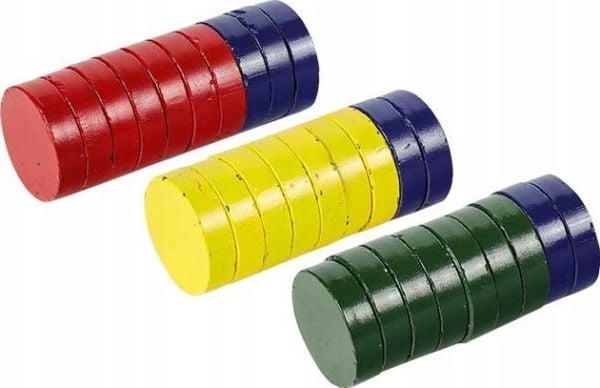 FANDY Valkotaulumagneetit Fandy ø 40mm mix värit (28)