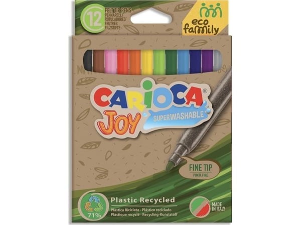 Carioca Joy EcoFamily markkerit 12 väriä