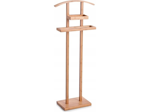 Zeller dresshenger, klær, bambus, 45x24x111 cm, ZELLER