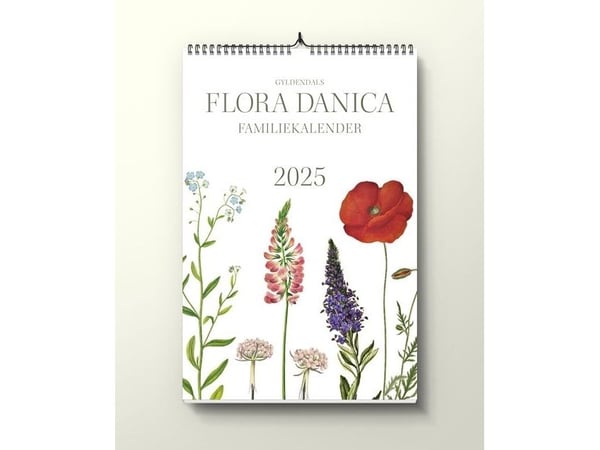 Flora Danica familiekalender 2025 | Gyldendal | Språk: Dansk