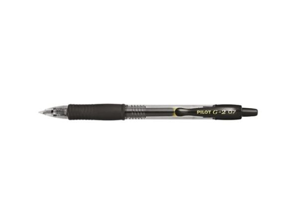 Pilot G-2 VALUE PACK, Uttrekkbar gelépenn, Sort, Sort, Medium, Rund, 0,39 mm