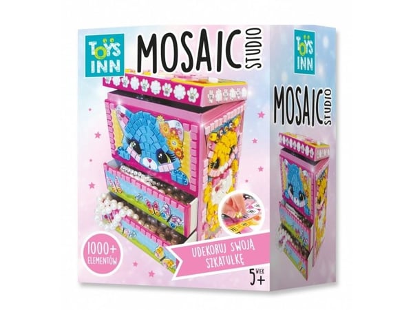 Stnux kreativt sett mosaikk kattepus i skrin