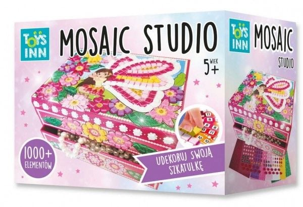 Stnux kreativt sett smykkeskrin mosaikk fe