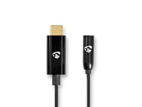 Nedis CCBW65950BK015, 3,5 mm, liitin, USB Type-C, liitin, 0,15 m, Lajittelu