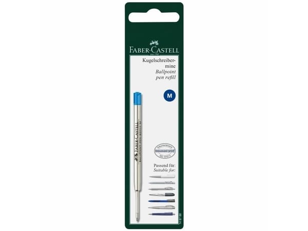 Faber-Castell 148788, Blå, Sølv, Kulepenn, 1 stykker, Blister