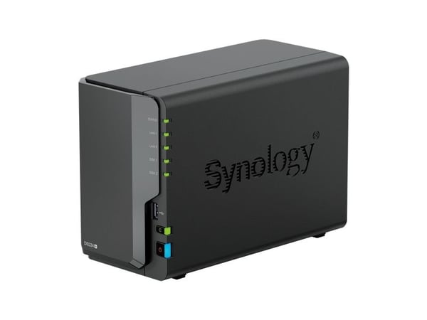 Synology DiskStation DS224+ 2 bays NAS-server tomt kabinett + 2x WD Red 40EFPX SATA 3,5"" HDD 4TB harddisk