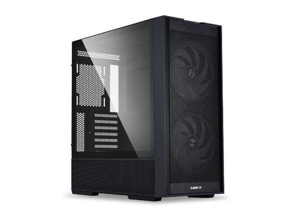 Lian Li 206 - Mid tower - ATX - sidepanel med vindu (herdet glass) - ingen strømforsyning (ATX) - svart - USB/lyd
