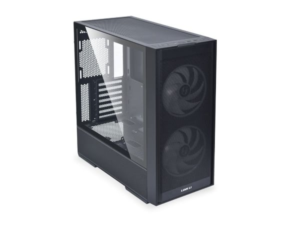 Lian Li 206 - Mid tower - ATX - sidepanel med vindu (herdet glass) - ingen strømforsyning (ATX) - svart - USB/lyd
