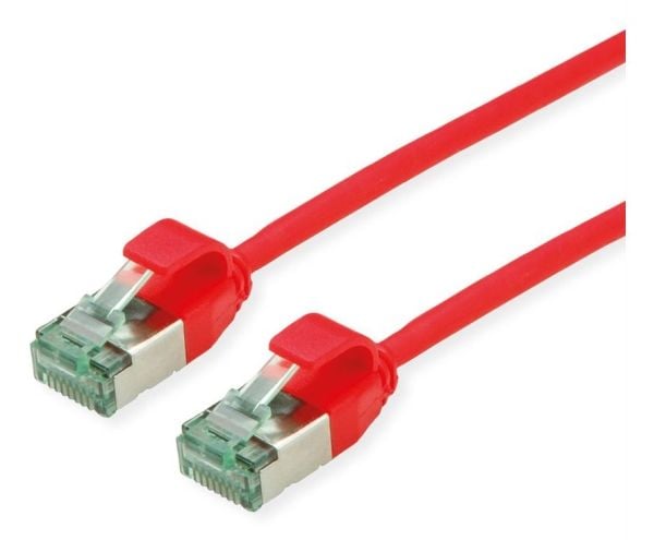 ROLINE 21.45.3310-100, 0,15 m, Cat6a, U/FTP (STP), RJ-45, RJ-45, Röd