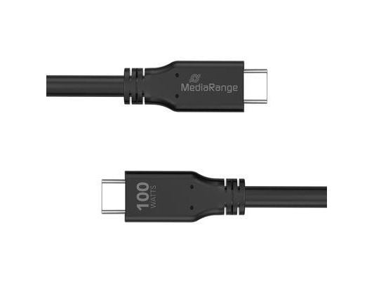 MediaRange MRCS218, 3 m, USB C, USB C, USB 3.2 Gen 1 (3.1 Gen 1), 10 Gbit/sek., Sort