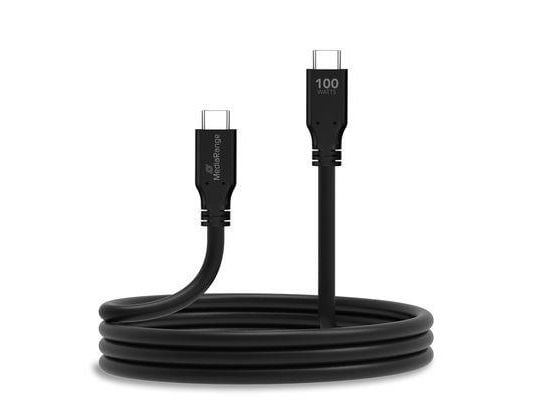 MediaRange MRCS218, 3 m, USB C, USB C, USB 3.2 Gen 1 (3.1 Gen 1), 10 Gbit/sek., Sort