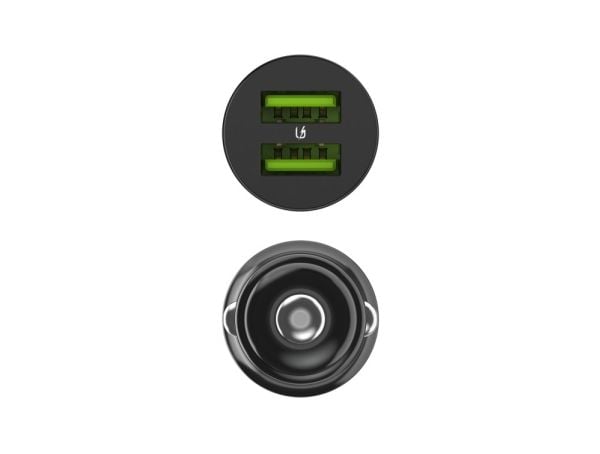 Green Cell GC CADM-GC-36AA - USB-lader 36 W 2x USB-A schwarz, automatisk, innendørs, sigarettenner, 12 V, svart