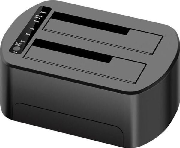 USB3.0 dual bay HDD clone  docking station with RGB