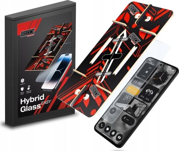 GrizzGlass hybridglass HybridGlass Easy til Nothing Phone 2a / 2a Plus