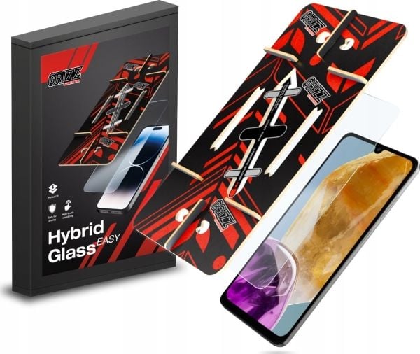 GrizzGlass Szkło hybrydowe GrizzGlass HybridGlass Easy til Samsung Galaxy M15