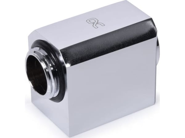 Alphacool 17584, Vannblokk, Messing, Kromfarget, 1/4", 90°, 23,5 mm