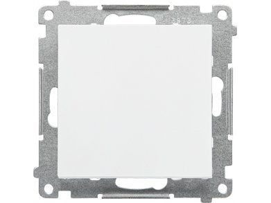 Kontakt-Simon 55 TW6.01/X/111 ilman piktogrammimoduulia 10 AX, 250V~, pikaliitin valkoinen mattamusta