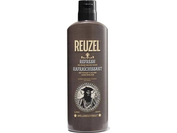 Reuzel Reuzel No Rinse Beard Vask tørr skjeggsjampo uten å skylle Refresh 200ml