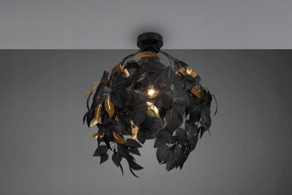 DELIGHT Trio RL Leavy R60461032 taklampa 1x28W E27 svart