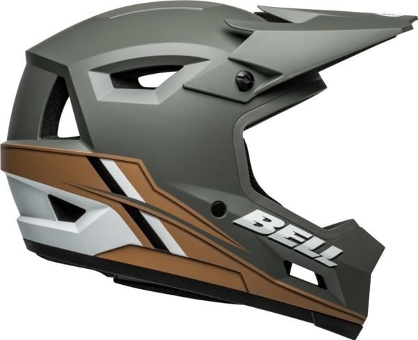 Bell Sanction 2 DLX MIPS full face cykelhjälm alpine matte dark gray tan storlek L (59–61 cm) (NY 2024)