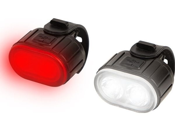 Puhallettava ladattava etu- ja taka-LED-pyörävalo USB BL-01-sarja
