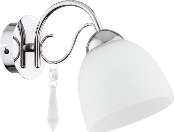 Alfa Nata vegglampe, 1-punkts, krom
