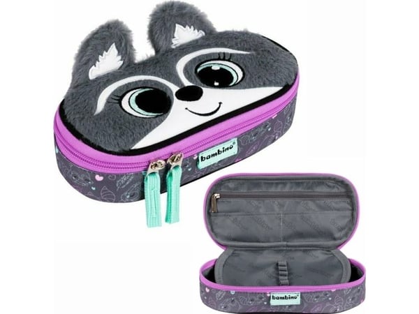 Polstret pennal med innvendig klaff ST.RIGHT PC-01 Raccoon