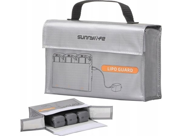 SunnyLife Case Case for 3x batterilader for Dji Mini 4k / Air 3 / Avata 2 / Dc830-s