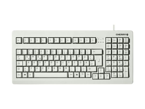 CHERRY G80-1800 - Tastatur - PS/2, USB - Fransk - lysegrå