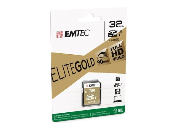EMTEC Gold+ - Flashminnekort - 32 GB - Class 10 - SDHC