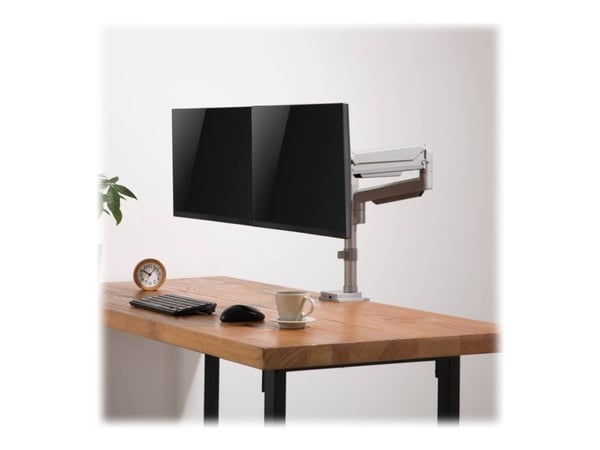 Eaton Tripp Lite Series Dual-Display Flex-Arm Mount for 17" to 32" Monitors - Clamp or Grommet, USB, Audio Ports - Monteringssett (skrivebordsklemm...