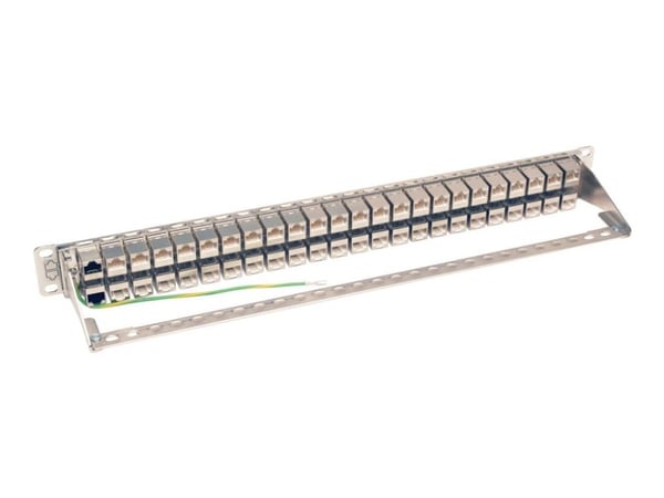 Eaton Tripp Lite Series 48-Port Cat6a Patch Panel Rackmount Shielded Feedthrough RJ45 1U - Koblingspanel - CAT 6a - STP - RJ-45 X 48 - 1U - 19" - T...