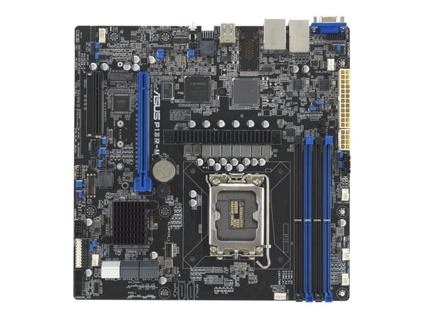 ASUS P13R-M - Hovedkort - micro ATX - LGA1700-sokkel - C262 Chipset - USB 3.2 Gen 1, USB 3.2 Gen 2 - Gigabit LAN - innbygd grafikk (CPU kreves)
