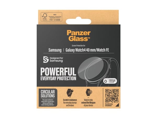 PanzerGlass - Skjermbeskyttelse for smart armbåndsur - glass - for Samsung Galaxy Watch FE