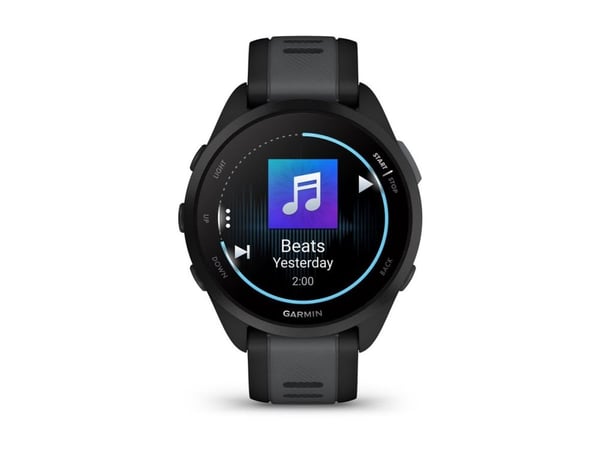 Garmin Forerunner 165 Music -älykello, musta/vaaleanharmaa
