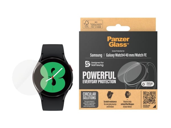 PanzerGlass - Skjermbeskyttelse for smart armbåndsur - glass - for Samsung Galaxy Watch FE