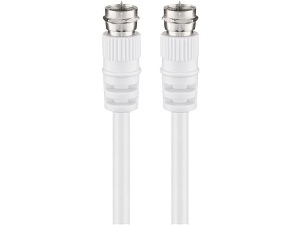 Goobay AKF 150 1.5m, 1,5 m, Koaksial, Koaksial, Hvit