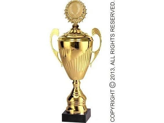 Tryumf pokal i metall gull m/ lokk 7098/BP
