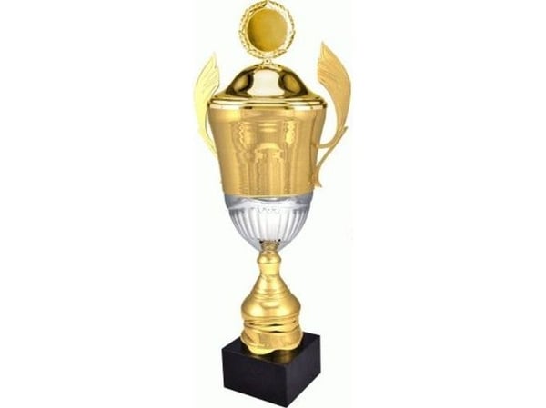 Victoria Sport pokal i metall gull med lokk 4128/CP