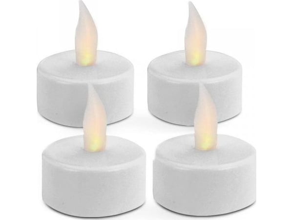 Boliginnredning Sett med Telys Led-lys - 4 stk Boliginnredning Sett med Telys Led-lys - 4 stk