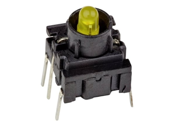 MEC 3FTH940 Multimec 3F-sarjan kytkin 24 V 50 mA Painonappi Keltainen (L x S x K) 10 x 10 x 10,40 mm IP67 1 kpl