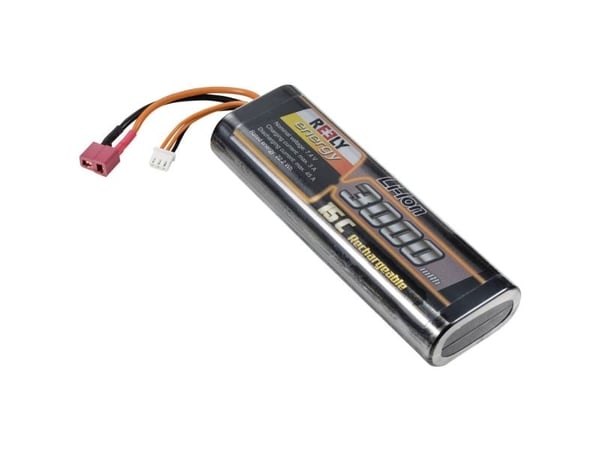 Reely Modelbyggeri-batteripakki (Li-Ion) 7,4 V 3000 mAh Celletal: 2 15 C Stick Hardcase